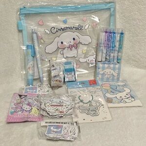 New Cinnamoroll Bundle #5 Sanrio Character- Pouch Stickers Erasers Pens etc
